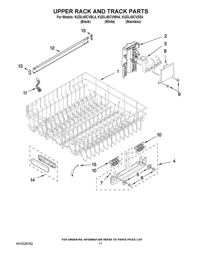 Diagram for KUDL40CVWH4