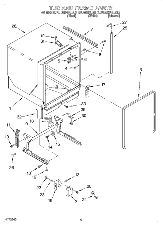 Diagram for KUDM24SEAL3