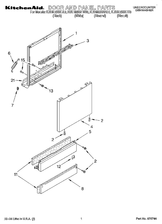Diagram for KUDM25SHWH0