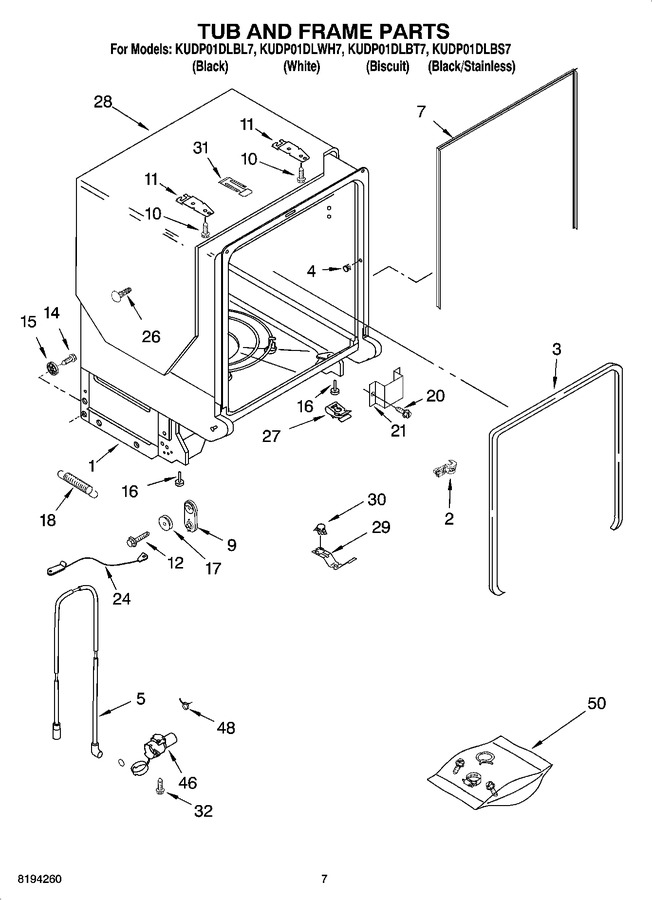 Diagram for KUDP01DLWH7