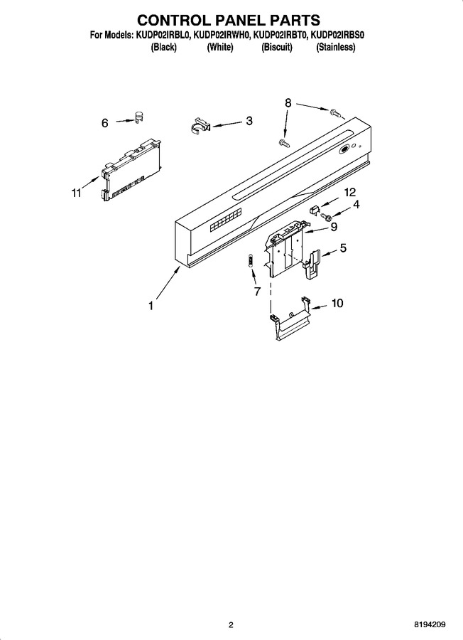 Diagram for KUDP02IRWH0