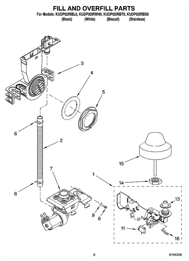 Diagram for KUDP02IRWH0