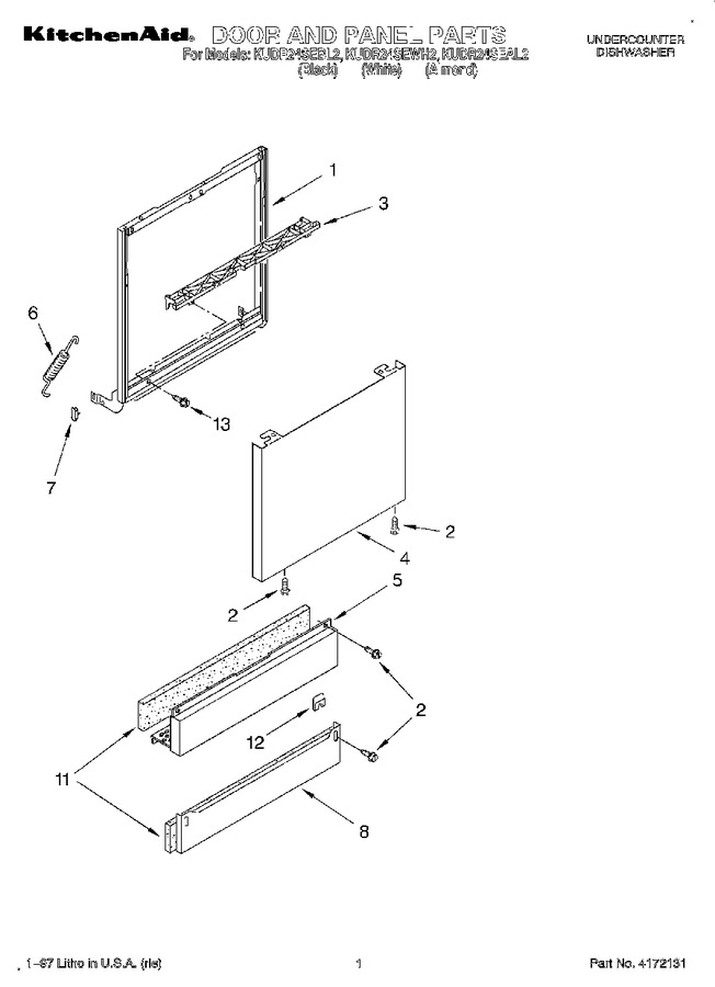 Diagram for KUDR24SEAL2