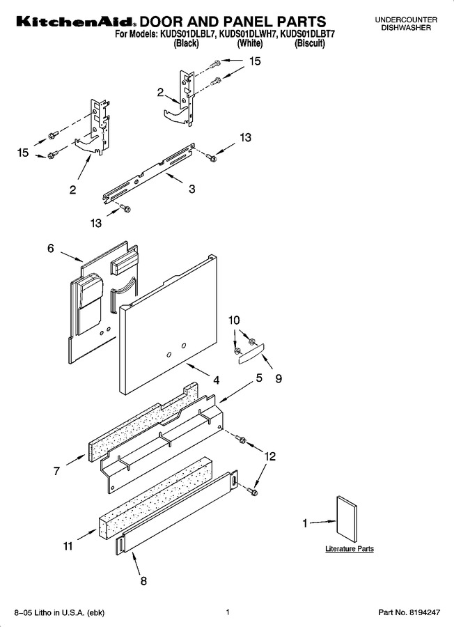 Diagram for KUDS01DLBL7