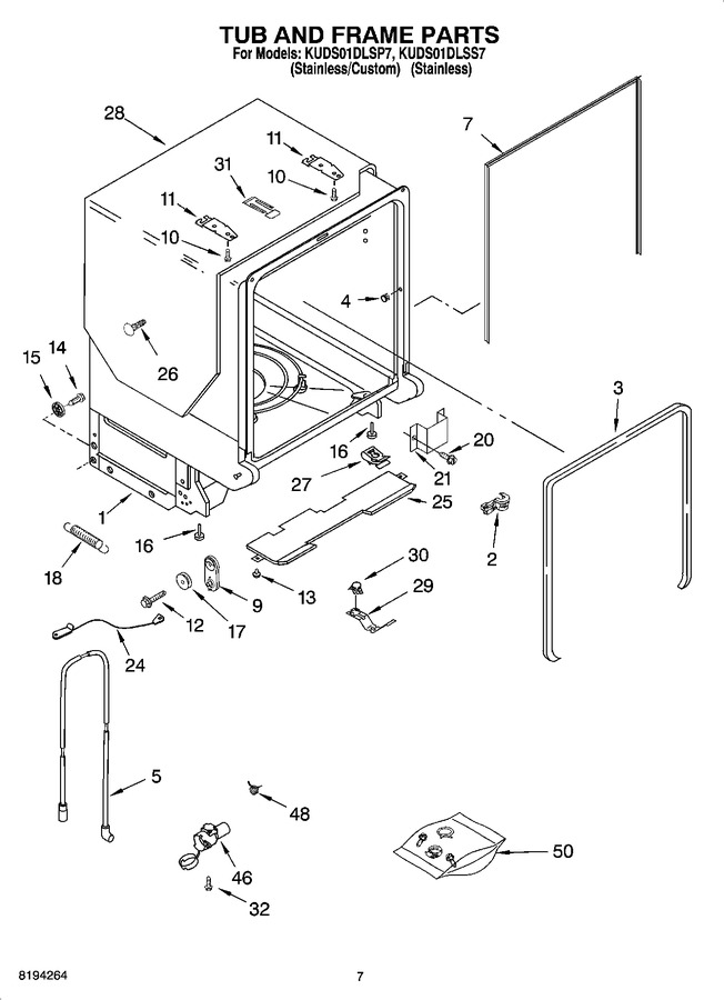 Diagram for KUDS01DLSS7