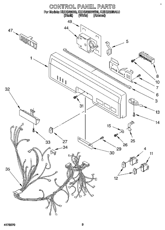 Diagram for KUDS230BWH0