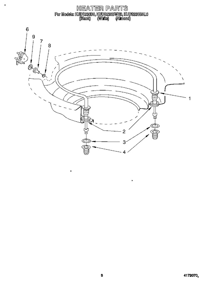 Diagram for KUDS230BWH0