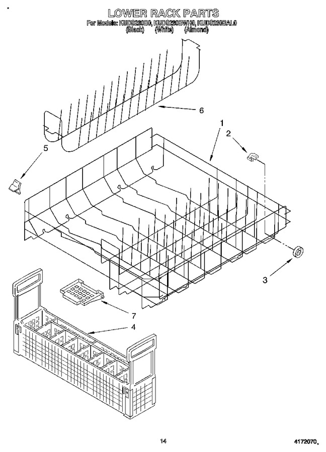 Diagram for KUDS230BWH0