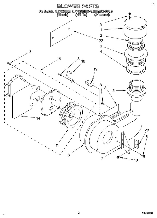 Diagram for KUDS23HB0