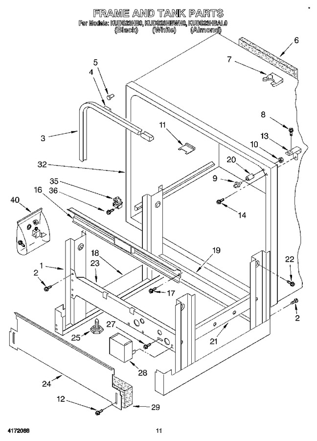 Diagram for KUDS23HBWH0