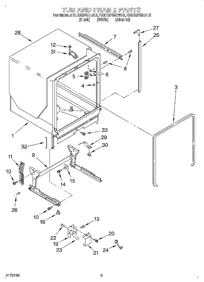 Diagram for KUDS24SEAL0
