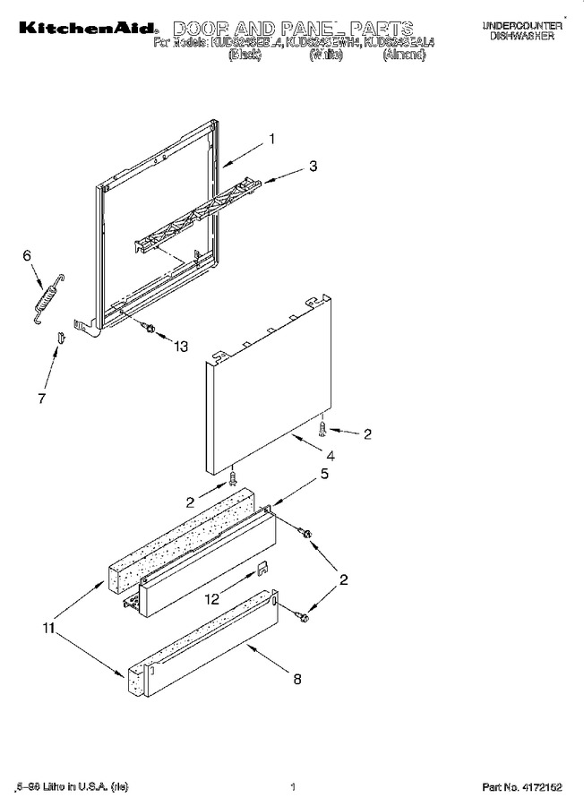 Diagram for KUDS24SEAL4