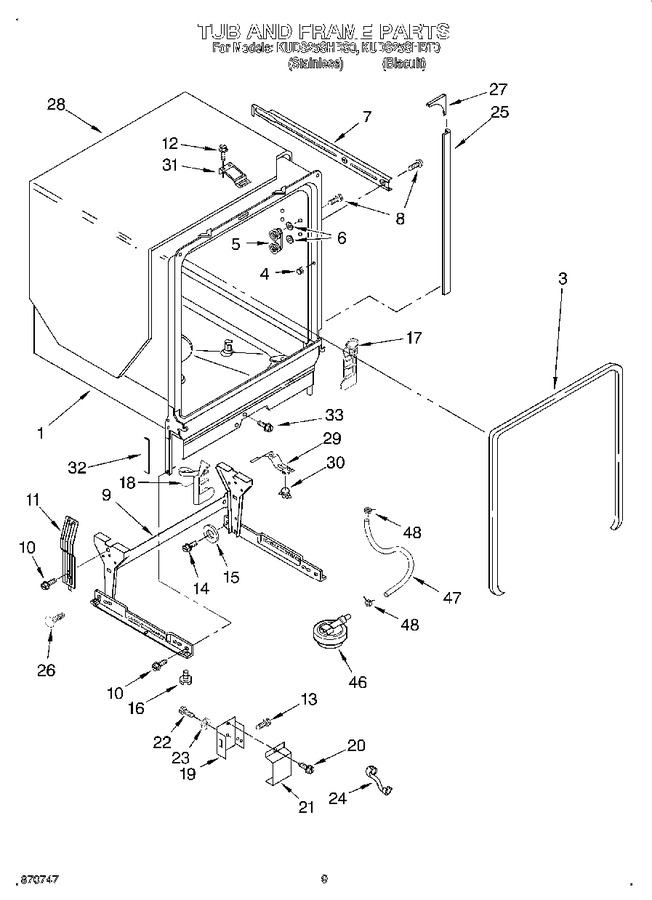 Diagram for KUDS25SHBT0