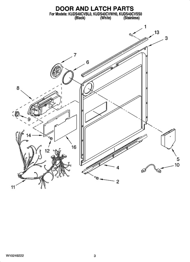Diagram for KUDS40CVWH0