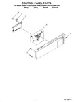 Diagram for 02 - Control Panel Parts