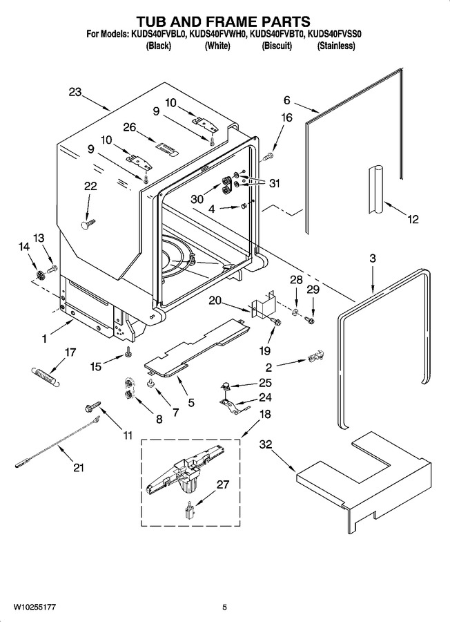 Diagram for KUDS40FVBL0