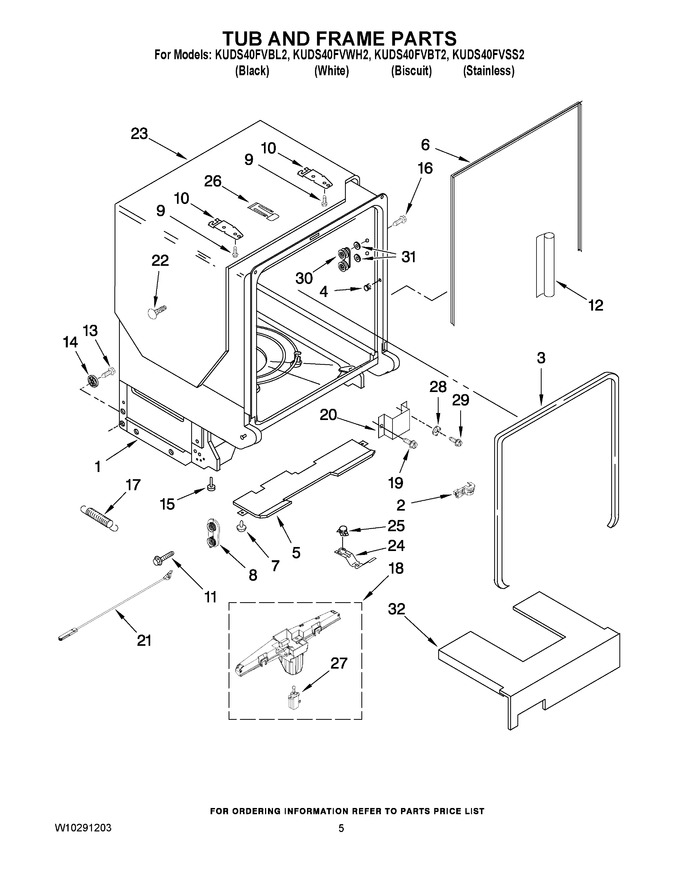 Diagram for KUDS40FVWH2