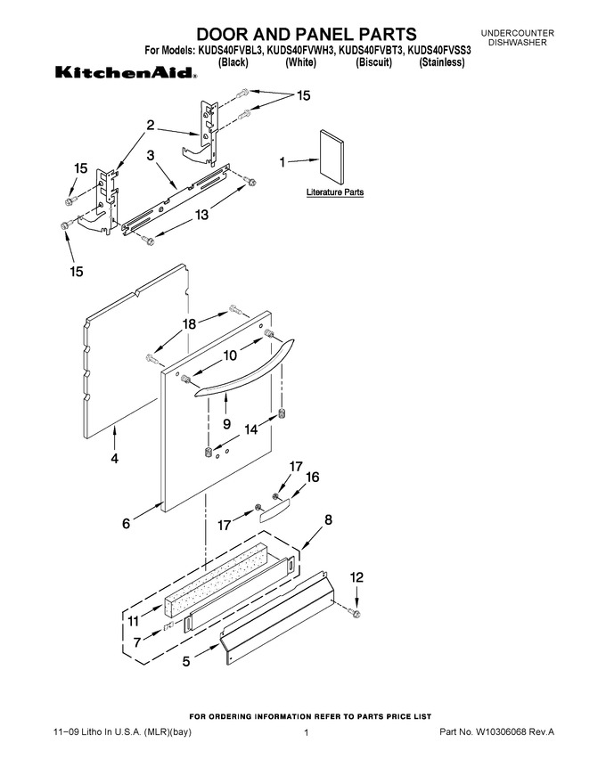 Diagram for KUDS40FVBL3