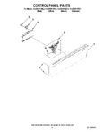 Diagram for 02 - Control Panel Parts