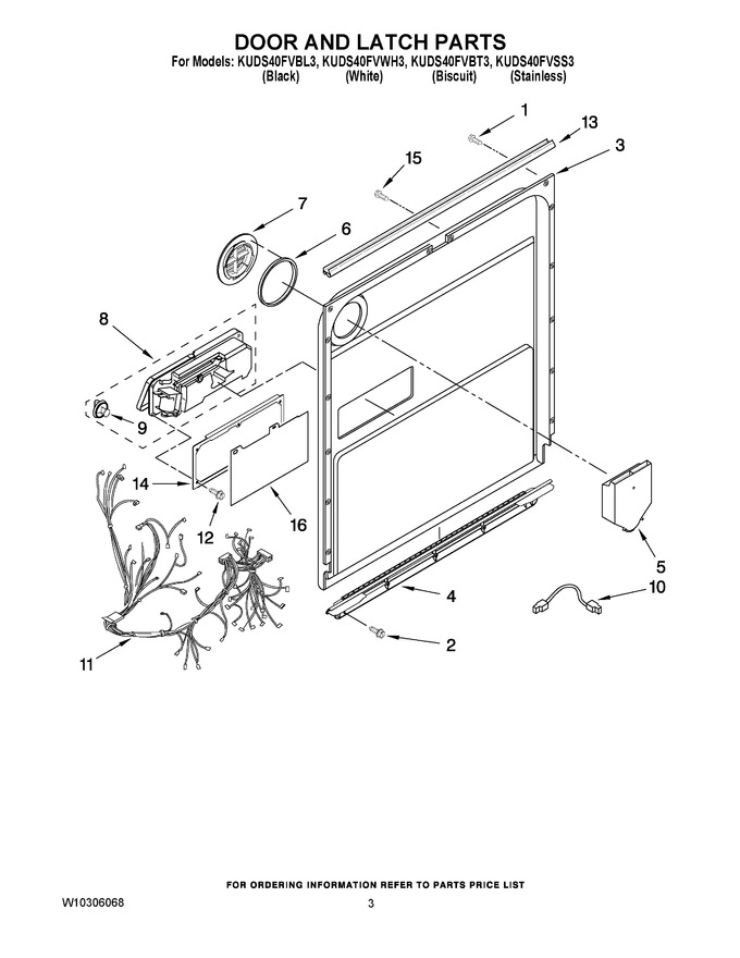 Diagram for KUDS40FVWH3