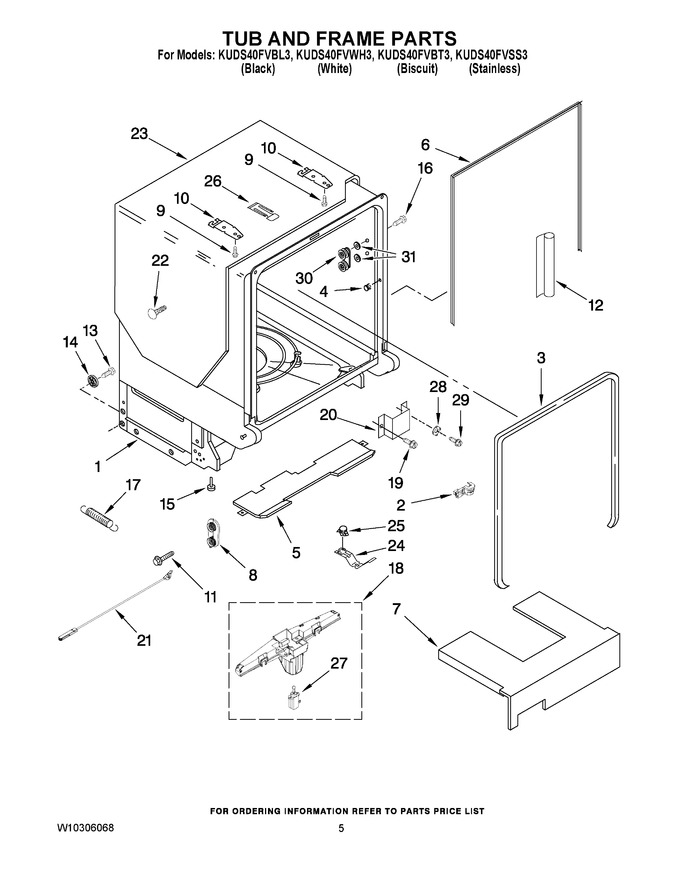 Diagram for KUDS40FVWH3