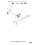 Diagram for 02 - Control Panel And Latch Parts