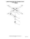 Diagram for 11 - Lower Washarm And Strainer Parts
