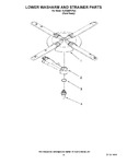 Diagram for 11 - Lower Washarm And Strainer Parts