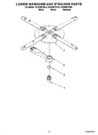 Diagram for 11 - Lower Washarm And Strainer Parts