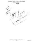 Diagram for 02 - Control Panel And Latch Parts