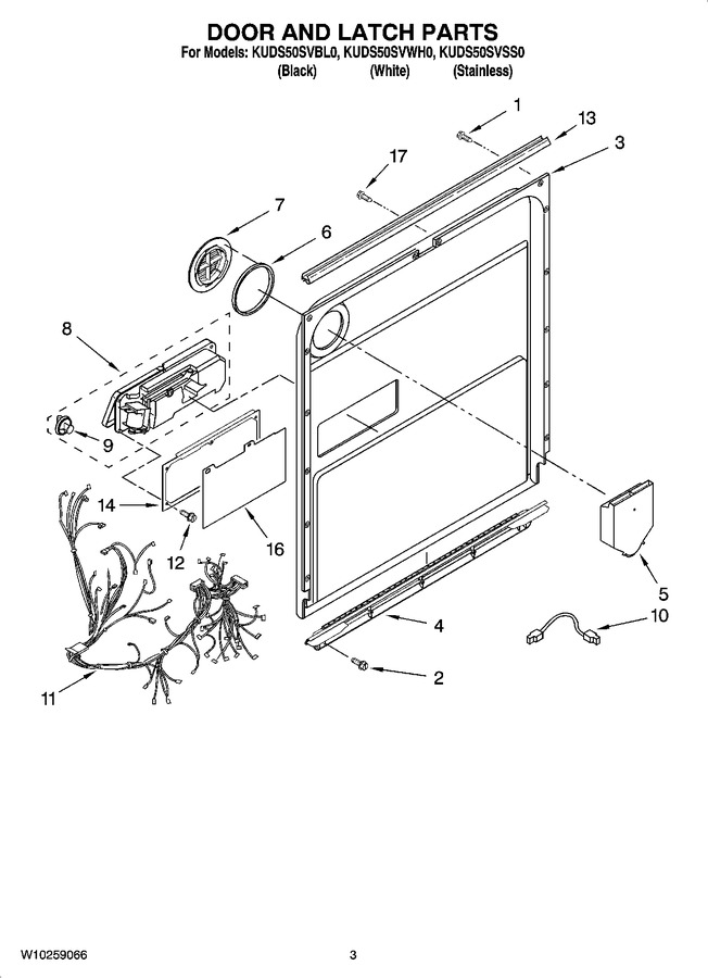 Diagram for KUDS50SVWH0