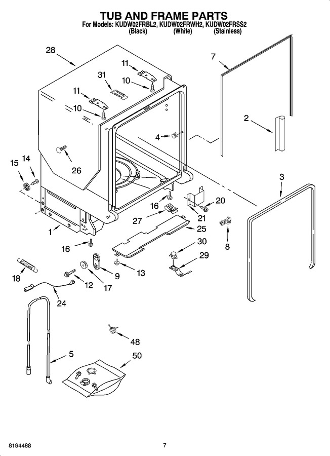 Diagram for KUDW02FRBL2