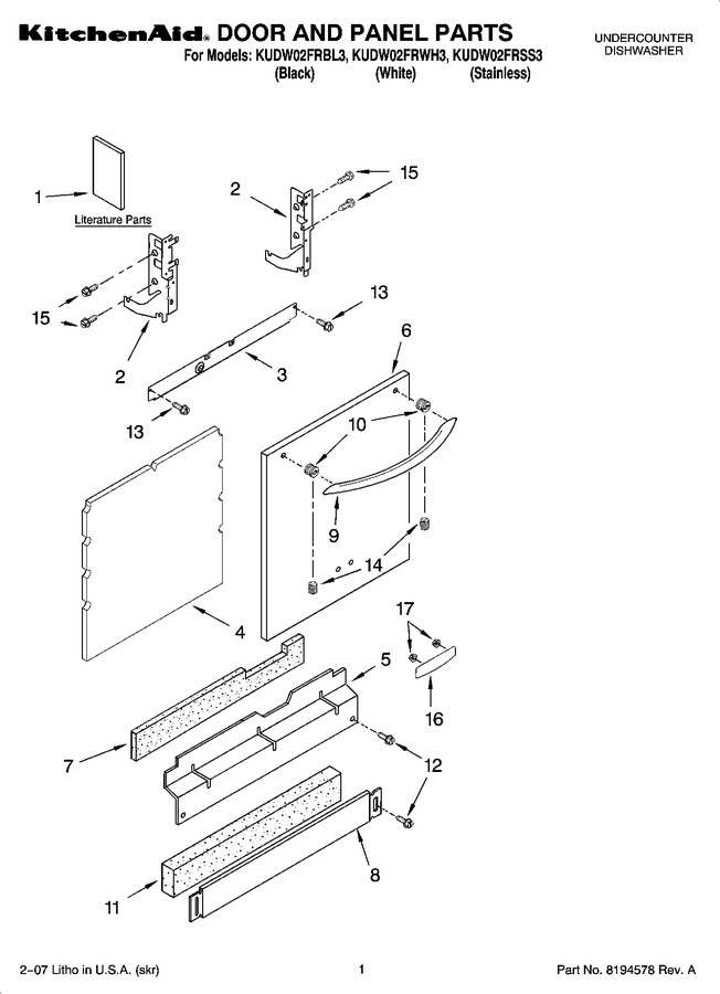 Diagram for KUDW02FRWH3