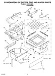 Diagram for 02 - Evaporator, Ice Cutter Grid And Water Parts