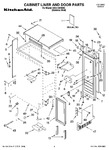 Diagram for 01 - Cabinet Liner And Door Parts