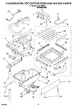 Diagram for 02 - Evaporator, Ice Cutter Grid And Water Parts