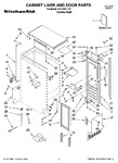 Diagram for 01 - Cabinet Liner And Door Parts