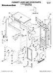 Diagram for 01 - Cabinet Liner And Door Parts