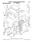 Diagram for 01 - Cabinet Liner And Door Parts