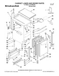 Diagram for 01 - Cabinet Liner And Door Parts