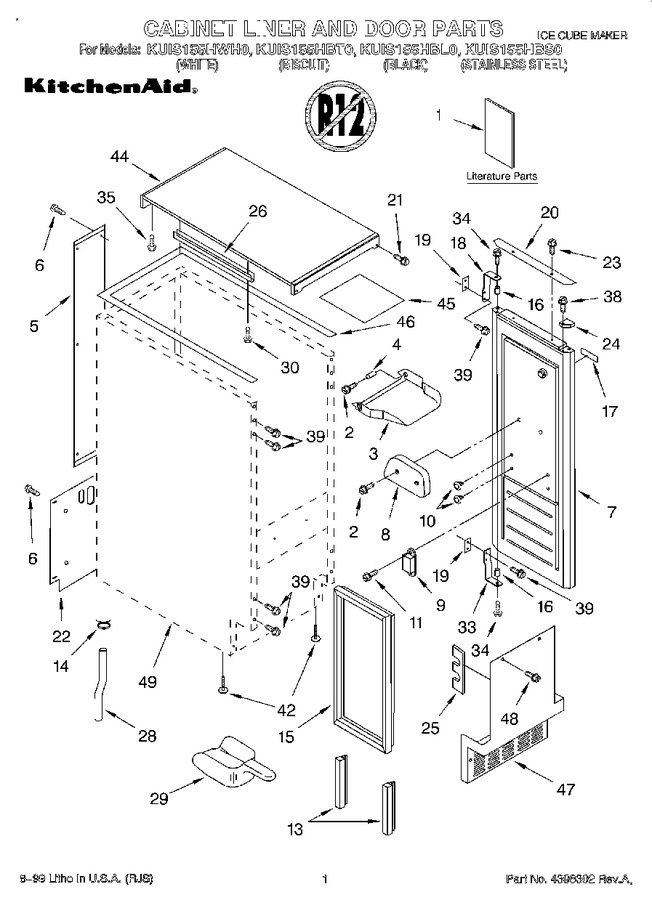 Diagram for KUIS155HWH0
