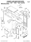 Diagram for 01 - Cabinet Liner And Door Parts