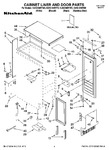 Diagram for 01 - Cabinet Liner And Door Parts