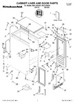 Diagram for 01 - Cabinet Liner And Door Parts