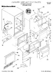 Diagram for 01 - Cabinet Liner And Door, Lit/optional