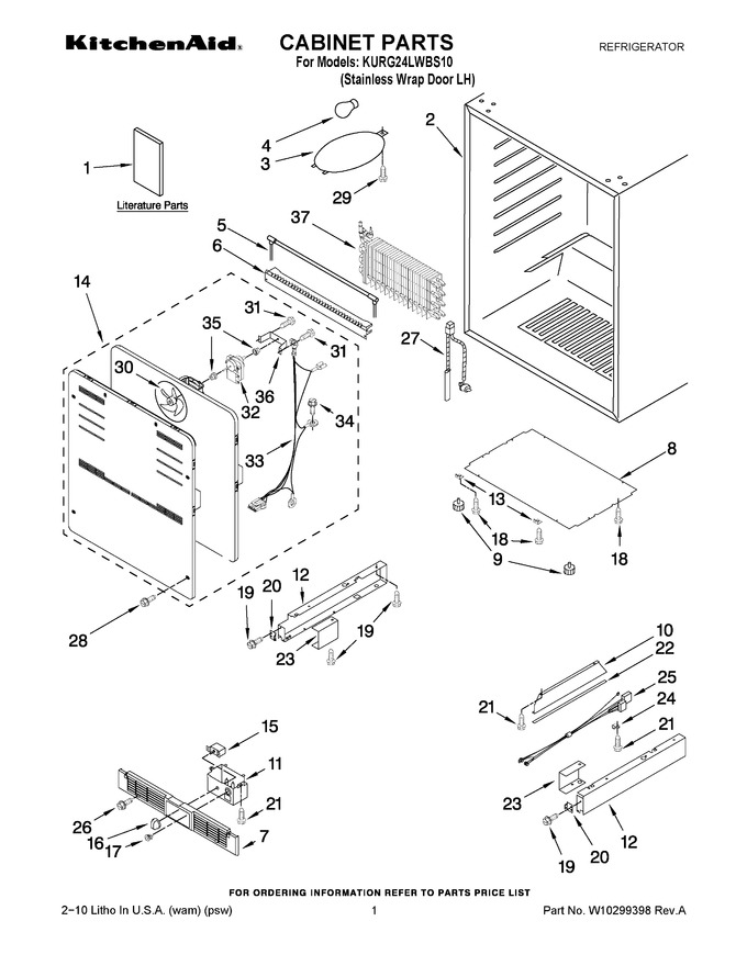 Diagram for KURG24LWBS10
