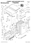 Diagram for 01 - Cabinet Liner And Door Parts
