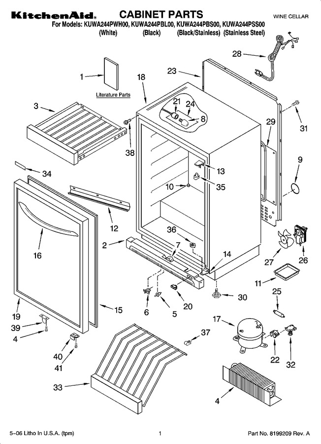 Diagram for KUWA244PWH00