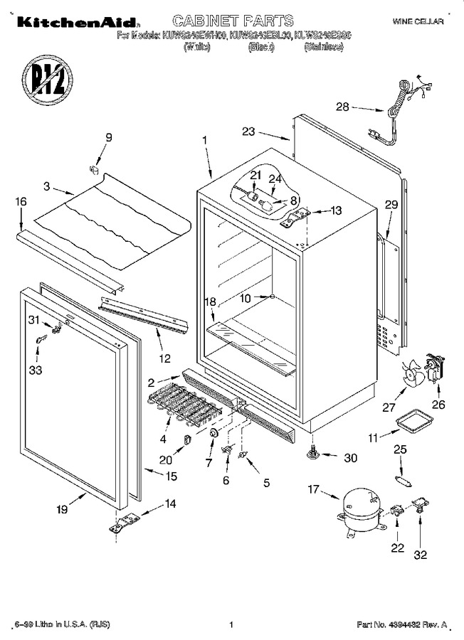 Diagram for KUWS246ESS0