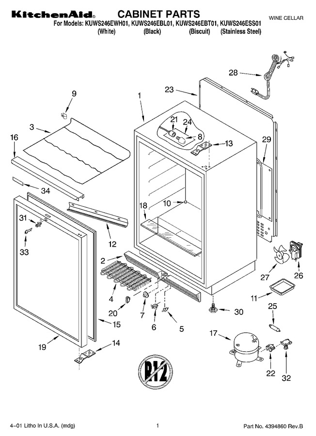Diagram for KUWS246EBL01